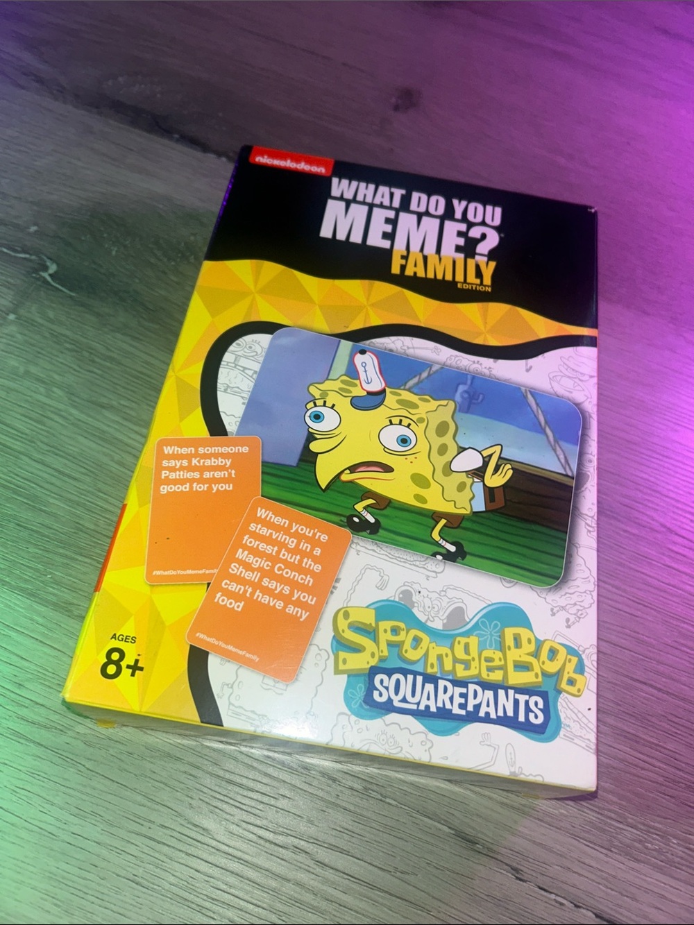 Nickelodeon What Do You Meme? Family Edition - SpongeBob Card Game